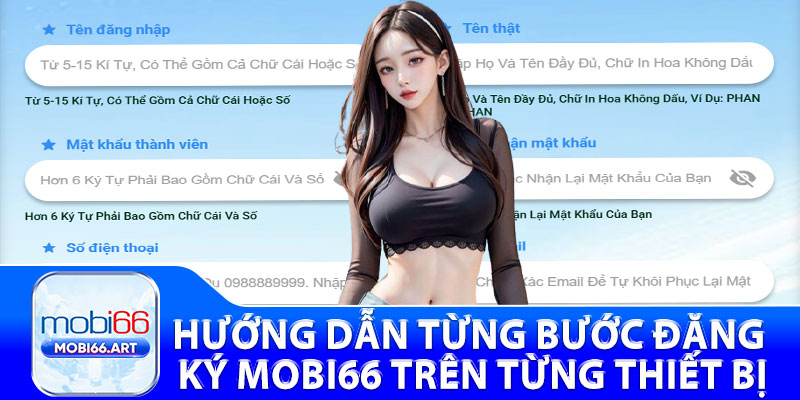 Hướng dẫn từng bước đăng ký Mobi66 trên từng thiết bị